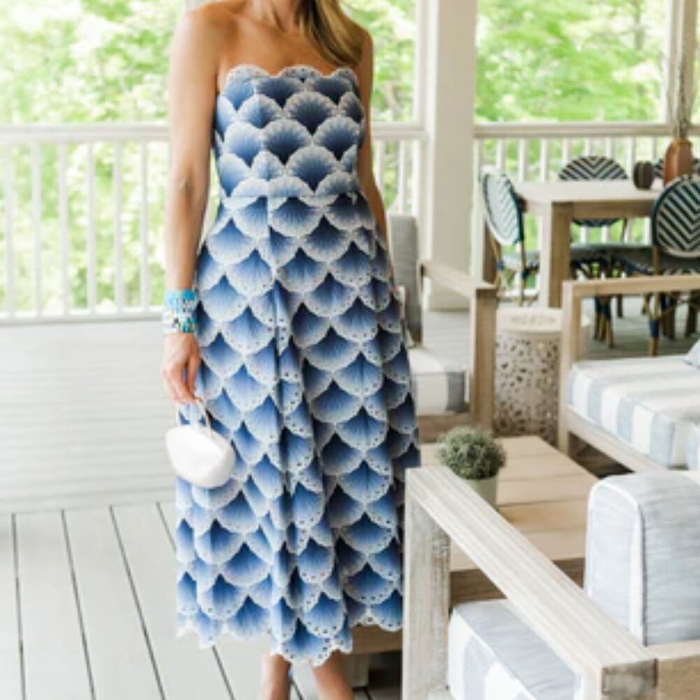 Mestiza Cataleya Tonal Embroidered Midi Dress 4